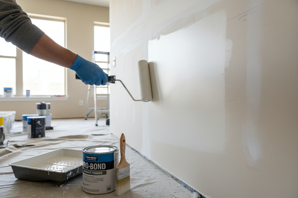 Apply a high-quality primer to ensure proper paint adhesion.